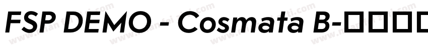 FSP DEMO - Cosmata B字体转换
